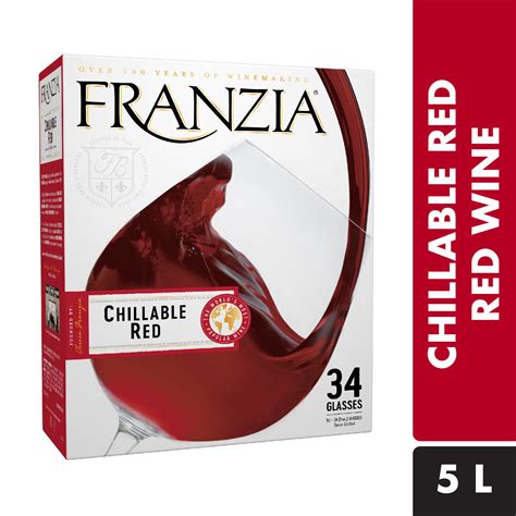 franzia chillable red boxed wine